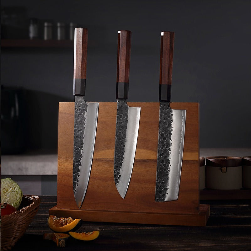 Forged Kitchen Knife 9cr18MOV Stainless Steel Slicing Knife Santoku Knife Kitchen Salmon Sashimi Knife Meat Cleaver