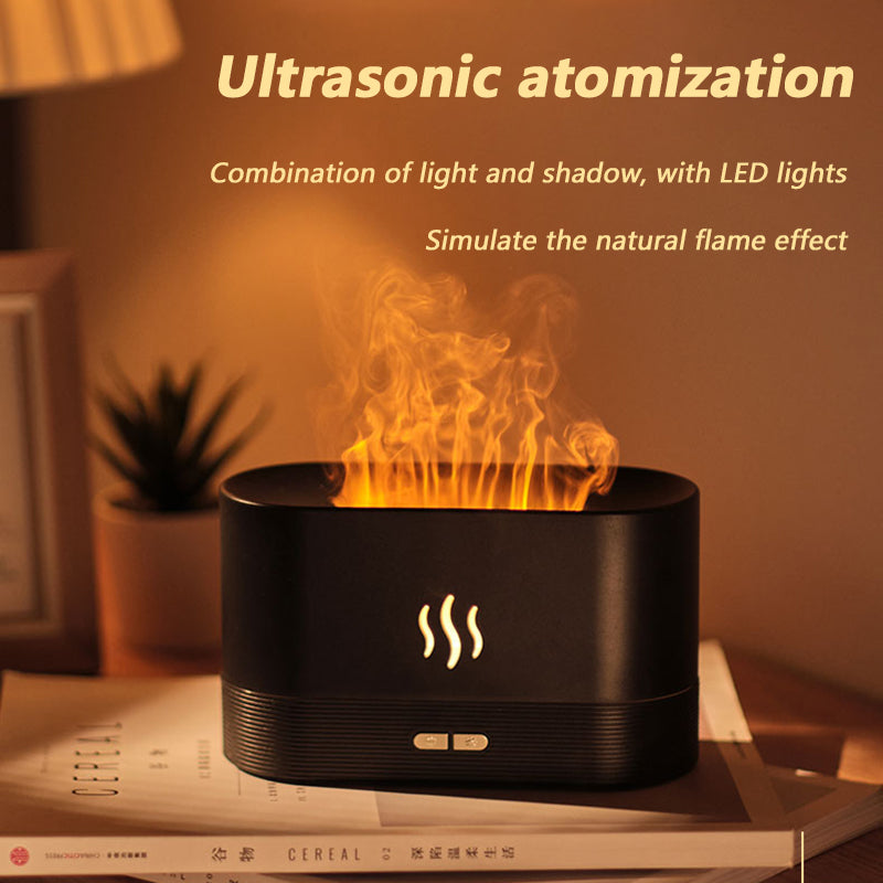 Flame Humidifier Can Add Aromatherapy Car Home Office Desk Intelligent Power Off Protection Humidifier